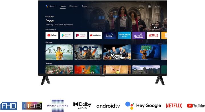 TCL%2032S5400AF%20Series%2032"%20Full%20HD%20Android%20TV%20with%20HDR%20and%20Micro%20Dimming,%20Compatible%20with%20Google%20Assistant,%20Chromecast%20and%20Google%20Home,%20Frameless%20Design%20-%20Image%205