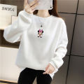 Tailor Stitch Winter Warm Inner Fleece Minni Mouse Sweatshirt For Women. 