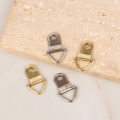 100Pcs Golden Silver Triangle D-Ring Hanging Picture Oil Painting Photo Mirror Frame Wall Hooks Cross Stitch Hook Accessories. 