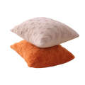 Light Versatile Cream Style Plush Pillowcase Soft Cotton Living Room Sofa Office Backrest Lumbar Pillow Cushion. 