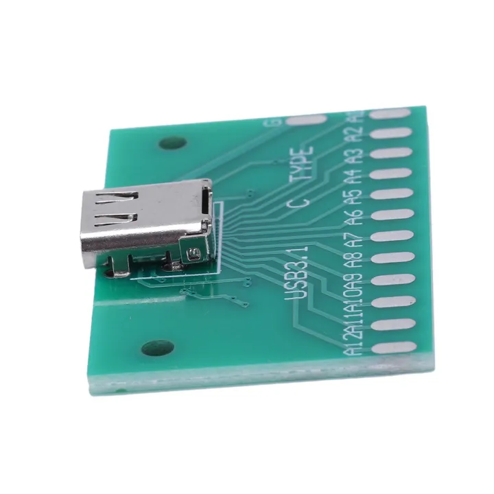 fasdaga%205X%20DIY%2024Pin%20USB-C%20USB%203.1%20Type%20C%20Female%20Socket%20Connector%20Smt%20Type%20with%20Pc%20Board%20-%20Image%208