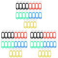 60 X Plastic Key Tag Identification Label. 