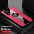 Lenuo For Realme X50 Pro Case Luxury Bracket Ring Phone Case Soft TPU Leather Back Cover. 