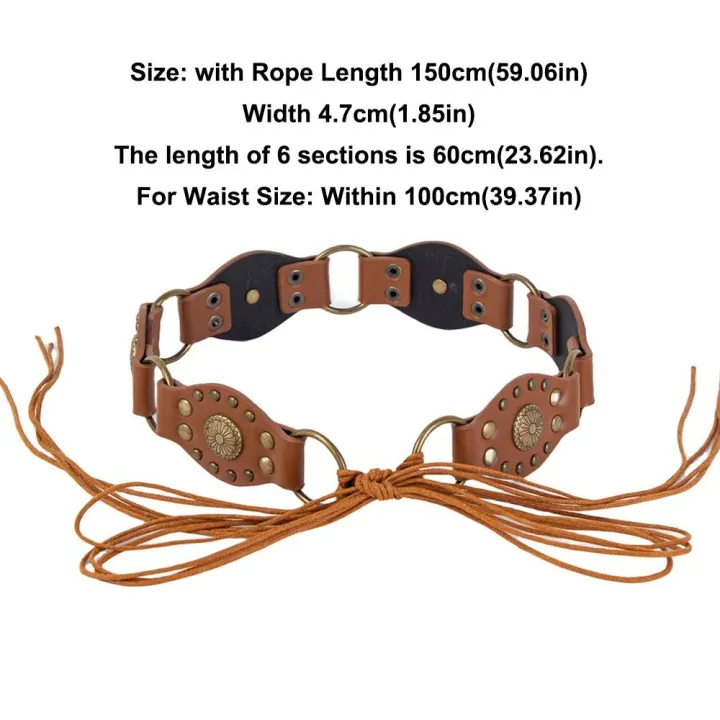 Retro%20Grommet%20PU%20Leather%20Waist%20Belt%20Gothic%20Steampunk%20Vintage%20Rivet%20Waist%20Cinch%20Belt%20Wide%20y2k%20Waistband%20Women%20Ladies%20-%20Image%202