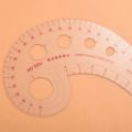 NAMUNY 5pcs 11.8 inch Long Comma Shaped Plastic Transparent French Curve Ruler Spline. 