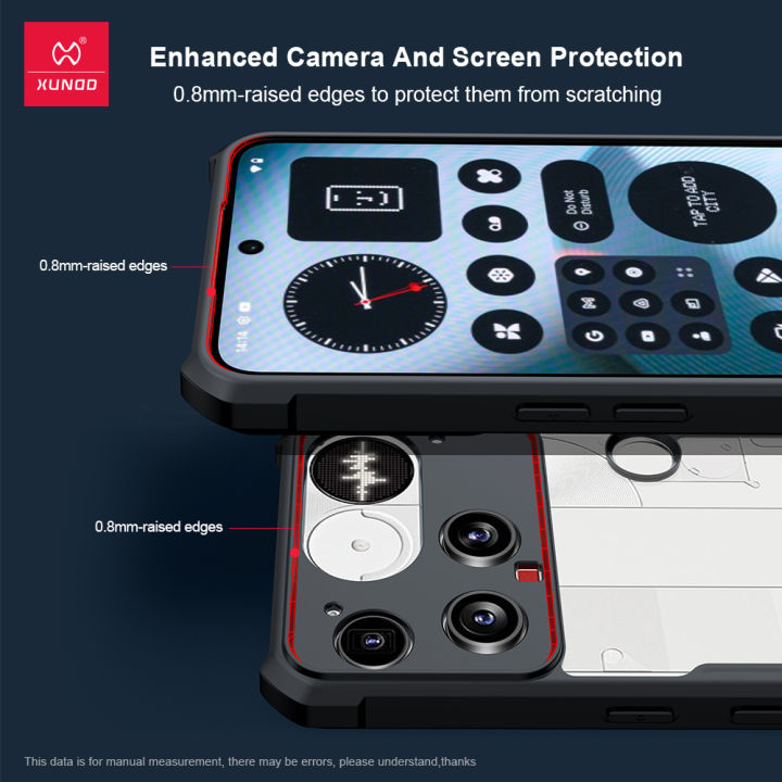 Xundd%20For%20Nothing%20Phone%203%20Case,Airbag%20Shockproof%20Bumper%20Shell%20Camera%20Protection%20TPU%20Acrylic%20Ultra%20Transparent%20Back%20Cover%20Funda%20-%20Image%203
