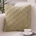 Light Versatile Cream Style Plush Pillowcase Soft Cotton Living Room Sofa Office Backrest Lumbar Pillow Cushion. 
