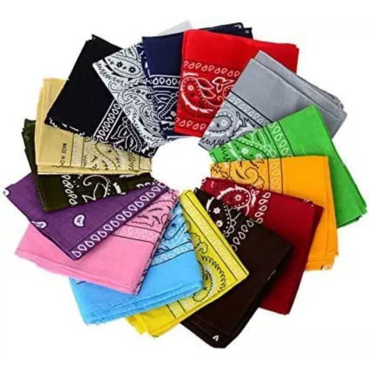 Pack Of 12 Fashion Bandana / Headwear Scarf / Available In Different Prints And Colour