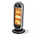 Wega Warm Deluxe Slim Oscillating Portable Halogen Heater 1200W - 3 Heat Settings. 
