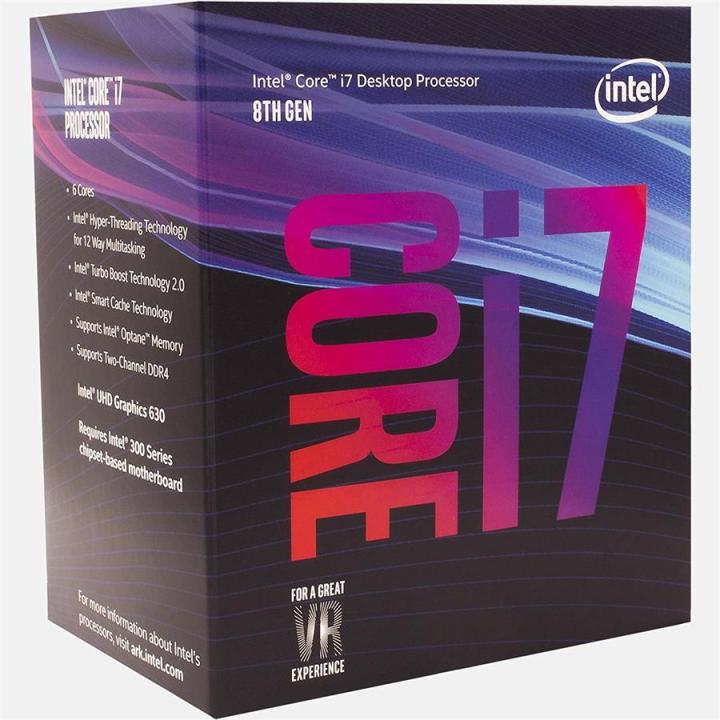 CPU Intel Core i7-8700 8th Gen CPU Intel Core i7-8700 Processor 8th Generation LGA1151 CPU