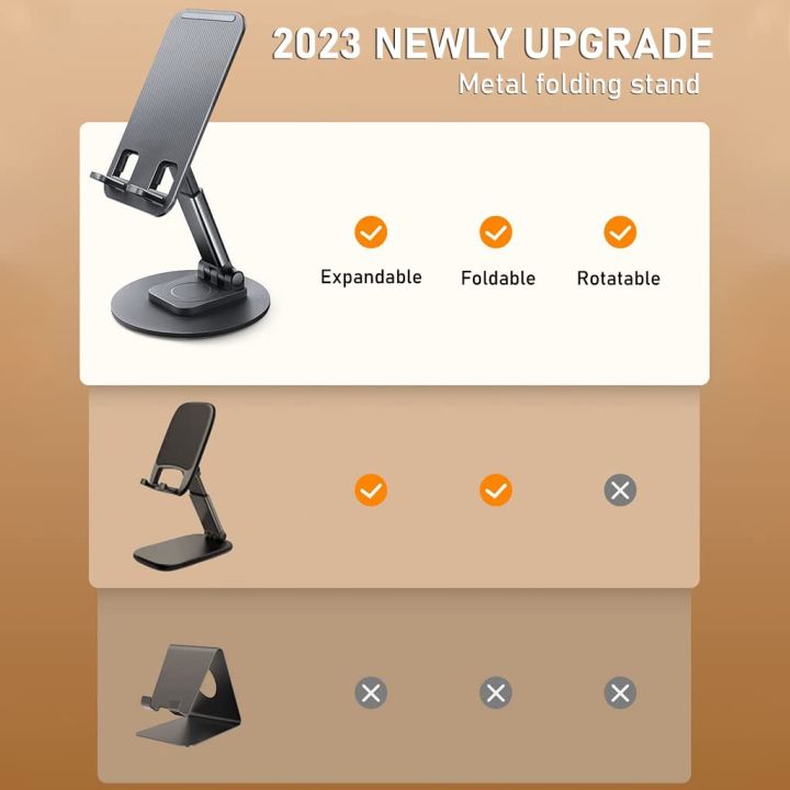 Alloy%20Mobile%20Phone%20Stand%20Holder%20360%C2%B0%20Rotatable%20Mobile%20Stand%20for%20Table%20Mobile%20Holder,%20Adjustable%20Height%20&%20Tilting,%20Metal%20base%20plastic%20body%20Phone%20Stand%20-%20Image%209
