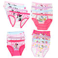 2Pcs/Bag 2-10Y New Girl Underwear Minnie Cotton Cartoon Children knickers Girls Underpants Kids Panties flat angle Panty Brief. 