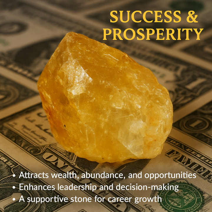 Yellow Citrine Raw Healing Crystal Gemstone Success & Prosperity 1pc