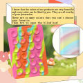 1pc Rainbow Color Suction Cup Wall Stand Mat Multifunctional Silicone Suction Phone Holder Square Anti-Slip Single-Sided Leather YAFENG. 