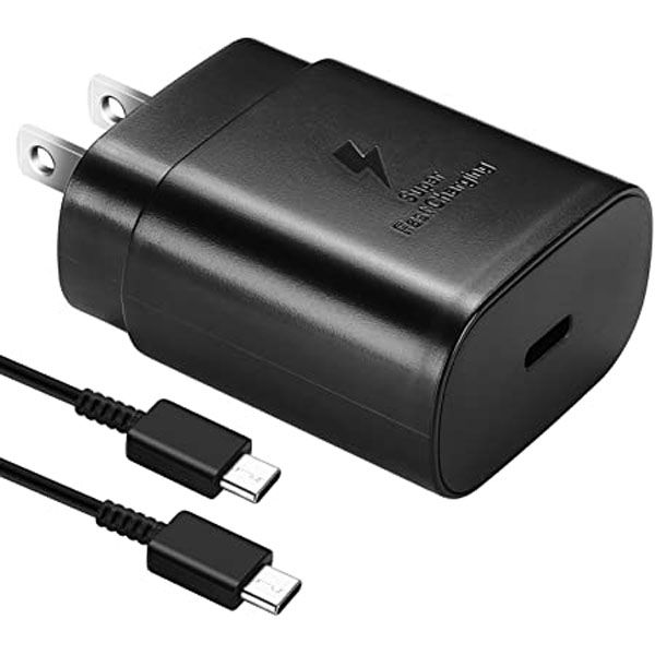 Genuine Samsung 25W Fast Charging Adapter- with USB-C to USB-C Cable