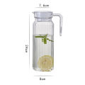 SuperRide Sturdy Glass Jug Premium Glass Water Jug with Spill-free Spout Perfect for Coffee Milk Juice Food Grade Transparent Design 2pcs Set. 