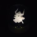 3D Decor Crystal Ball LED Night Light - Radha Krishna. 