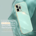 Hontinga for VIVO V19 Back Cover Luxury 6D Plating Frame Shiny Bling Soft Silicone Phone Case. 