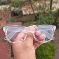 Cut Eye Glass With Transparent Frame For Unisex. 