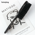 Sutuiying 1Pcs New Black Professional Fade Brush Barber Beard Neck Sweeping 【2025 Version】 Brush Comb Haircut Accessories Cleaning Brush For Men. 