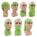 ZEBF-Outdoor Magic Bandana Solid Neon Color Cycling Hiking Scarves Headband Polyester Fashion Neck Cover Fishing Windproof Face Mask. 