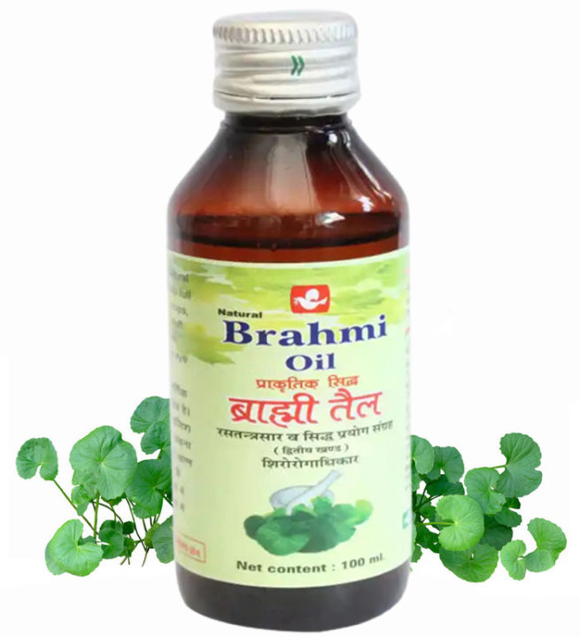 Bramhi Oil - Ghod Tapre Oil for Brain, Memory, Good Sleep, Low Stress,And Depression  Edible, Pure, Hair Care - Bacopa Monnieri Oil 100ml