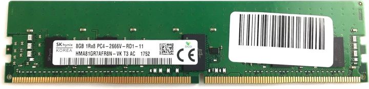 Server Memory- SK HYNIX 16GB 2RX8 PC4 2666V-R Memory Module