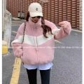 Lambswool Angora Fleece Drawstring Women Jacket - Fashion | Jackets For Women | Women's Wear | Jackets |. 