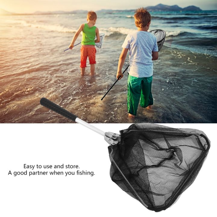 Portable Aluminum Alloy Collapsible Fishing Net Triangle Foldable Mini ...