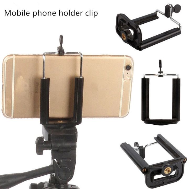 Tripod Stand Adapter Moblie Phone Clip Bracket Holder Mount Tripod Monopod Stand for Smartphone