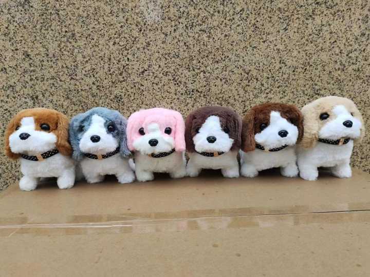 Puppy Electronic Toy Walking and Barking Dogs Tail Wagging Interactive Dog Toy for Kids Christmas Birthday Gift for Toddlers
