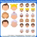 Quality Social Emotional Learning Montessori Facial Expression Game Parent-child Interaction Preschool Learning Emotional Change Toys Felt Educational Toys Kids. 