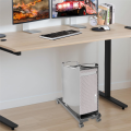 Adjustable Mobile CPU Stand PC Tower Stand with Rolling Caster Wheels for Most Computer PC. 