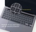 MacBook Pro 13 inch 2023 - 2020 Release M2 / M1 Chip Model A2338 A2289 A2251 with Touch Bar Keyboard Protector UK EU Layout Keyboard. 