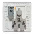 Prakash White 3 Pin Indian Type Power Socket. 