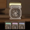 Portable 3 In 1 Fan AIr Conditioner Mini Air Cooler LED Night Light Air Humidifier Spray Mist Fan Electric Fan For Office Home. 