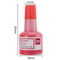 DELI Red Fast Dry Stamp Ink 40ml E9874. 