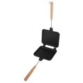 Portable Aluminum Double Sided Frying Pan Disassembly Hook Sandwich Frying Pan Grid With Handle Anti Stick Sandwich Maker Breakfast. 