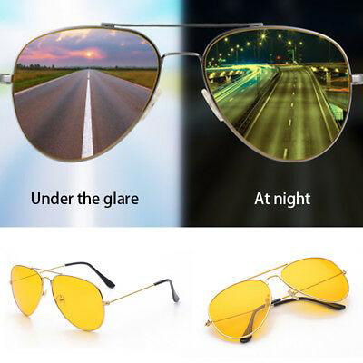 Yellow Night Vision Anti Glare Driving Glasses