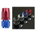 straight Turbo Oil Feed Hose Fitting:AN6 8mm & 13mm Oil Mini Breather Cold Air Filter Fuel Crankcase Engine. 