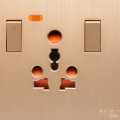 Golden Color 2 Port Power Socket. 