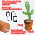 Rechargeable  inbuilt Battery Tiktok Dancing Cactus Toy 120 Songs Lighting Recording Bluetooth Speaker Singing Plush Wiggling Ornament kaktus In-Built Battery. 