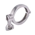 2Pcs Tri-Clamp Steel Single Pin Heavy Duty Tri Clamp with Wing Nut for Ferrule TC with Silicone Gasket 2 Inch. 