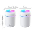 300ml Air Humidifier Portable Ultrasonic Colorful Light H2O Aroma Diffuser Cool Mist For Car Bedroom Home Purifier Humificador. 