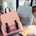 Korean Design Pu Leather School Laptop Fashion Backpack. 