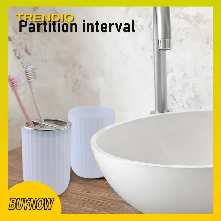 Trendiq%20Bathroom%20Storage%20Organizer%208-piece%20Bathroom%20Accessories%20Set%20Toothbrush%20Cup%20Lotion%20Dispenser%20Soap%20Holder%20Tray%20Organizer%20Style%20Modern%20-%20Image%205