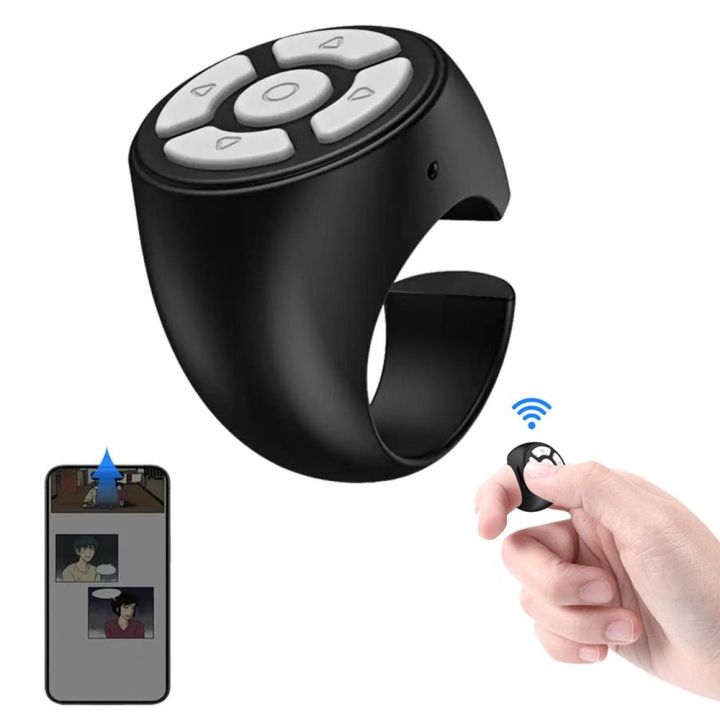 Compact Remote Control Key Ring Convenient Wireless Remote Controller Ring Portable Stable Signal ...