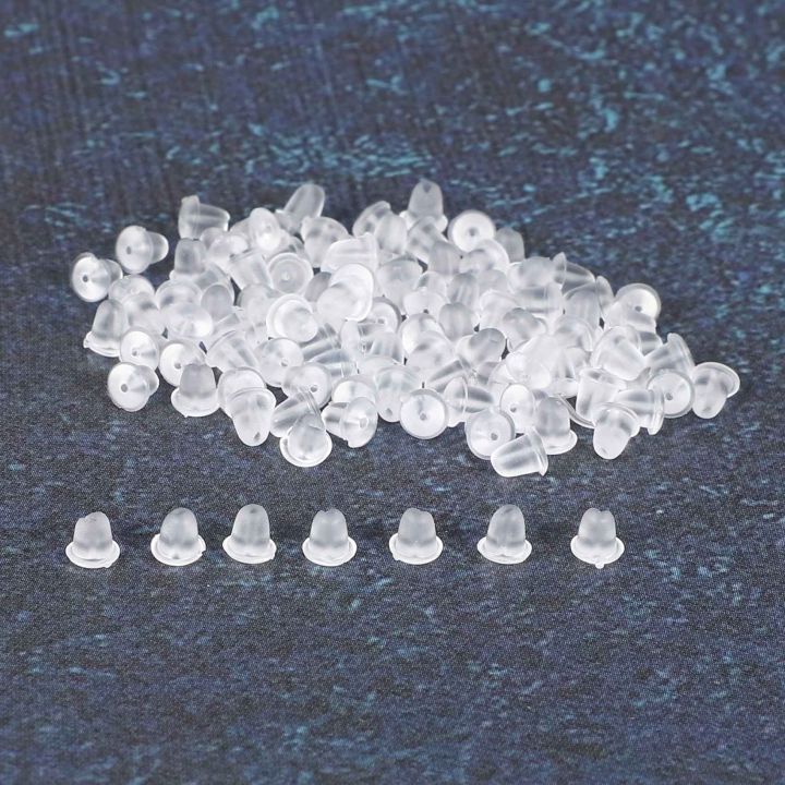 Clear Rubber Earring Stopper. Set OF 25 Pairs. DIY Jewelry Making