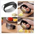 Stainless Steel Creative Hand Press Garlic Press Metal Chopper Mincer Squeezer Crusher Tools | Garlic Press With Easy Grip Handle. 