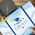 2024 Graduation Guest Book Alternative, Class of 2024 Graduation Party Decorations, Graduation Easy to Use Blue. 